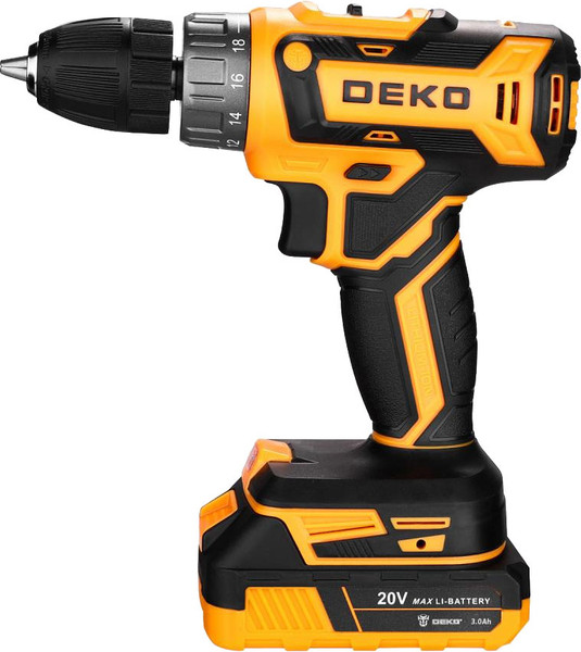 Изображение товара Аккумуляторная дрель-шуруповерт Deko Banger 20V ONE+ / 083-1109