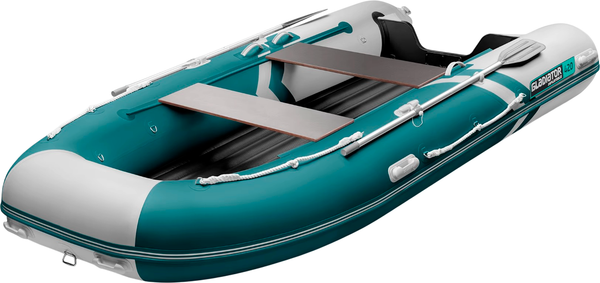 Изображение товара Надувная лодка GLADIATOR E420S (морской зеленый/белый)