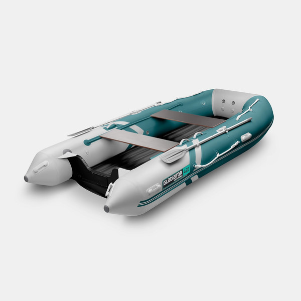 Изображение товара Надувная лодка GLADIATOR E420S (морской зеленый/белый)