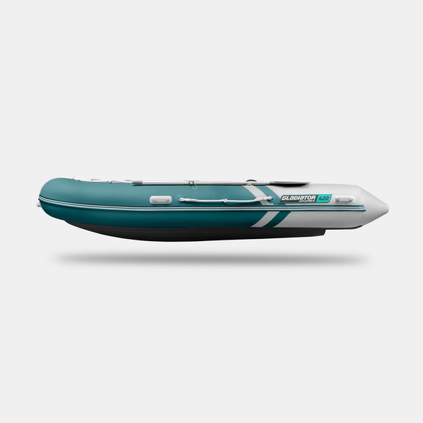 Изображение товара Надувная лодка GLADIATOR E420S (морской зеленый/белый)