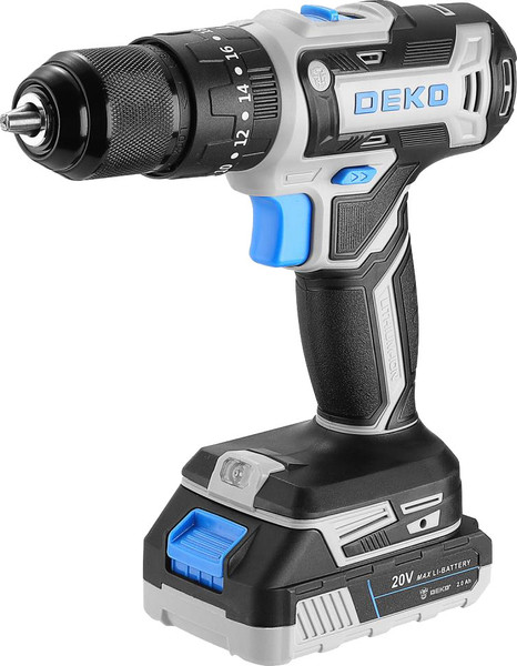 Изображение товара Аккумуляторная дрель-шуруповерт Deko DKCID20FU-Li / 083-1119