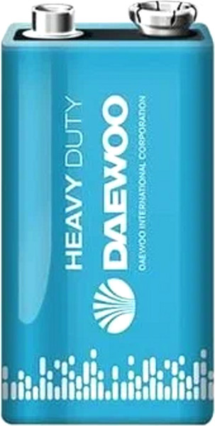 Изображение товара Комплект батареек Daewoo Heavy Duty 6F22 SP1 / 5029217 (10шт)