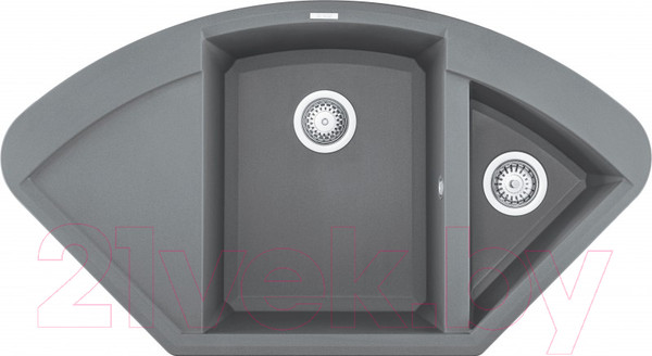 Изображение товара Мойка кухонная Elleci Easy Corner Titanium M73 / LMYCOR73