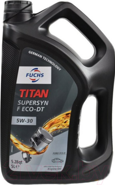 Изображение товара Моторное масло Fuchs Titan Supersyn F Eco-DT 5W30 / 601411618 (5л)