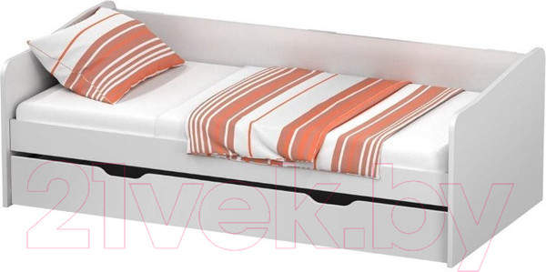 Изображение товара Двухъярусная выдвижная кровать детская Polini Kids Fun 4200 (белый)