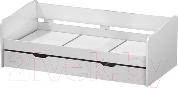 Изображение товара Двухъярусная выдвижная кровать детская Polini Kids Fun 4200 (белый)