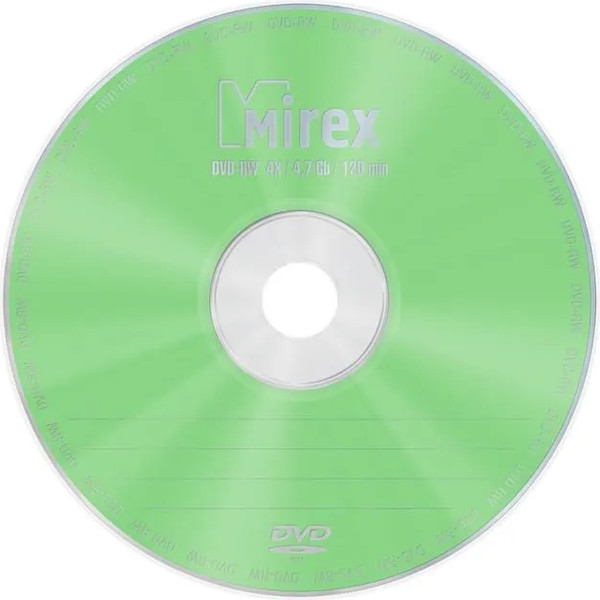 Изображение товара Набор дисков DVD+RW Mirex Brand Cake Box 4.7Gb 4x / UL130032A4M (25шт)