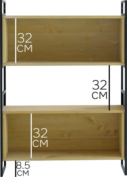 Изображение товара Стеллаж Dipriz 1270х900х350 / Д.35064.1 (сосна/бейц)