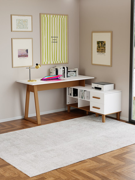 Изображение товара Письменный стол Dipriz Вест угловой / Д.60064.1 (сосна+ЛДСП/водный лак)