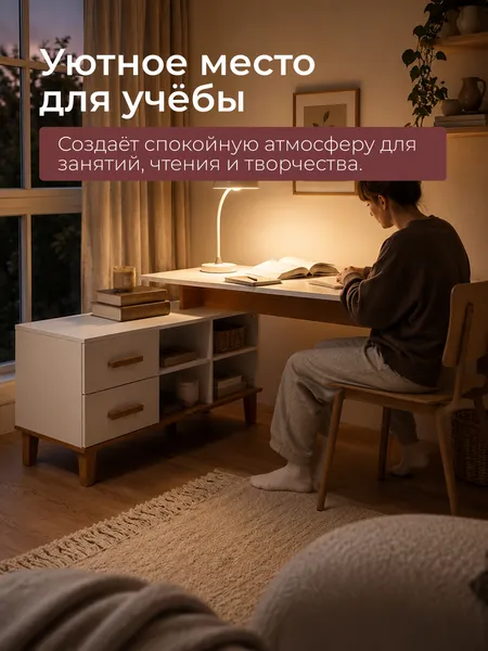 Изображение товара Письменный стол Dipriz Вест угловой / Д.60064.1 (сосна+ЛДСП/водный лак)
