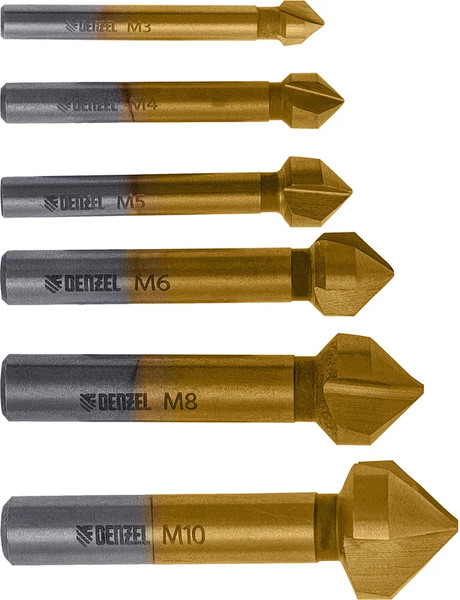 Изображение товара Зенковка Denzel Набор HSS M3-M10 / 72313 (6шт)