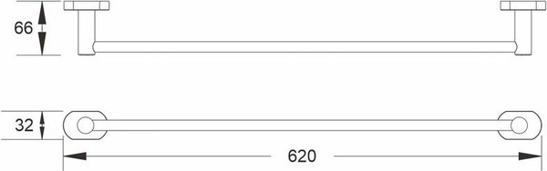 Изображение товара Держатель для полотенца Shevanik SG5117 (хром)