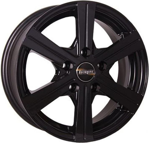 Изображение товара Литой диск TechLine 544 15x6" 5x114.3мм DIA 67.1мм ET 38мм BL