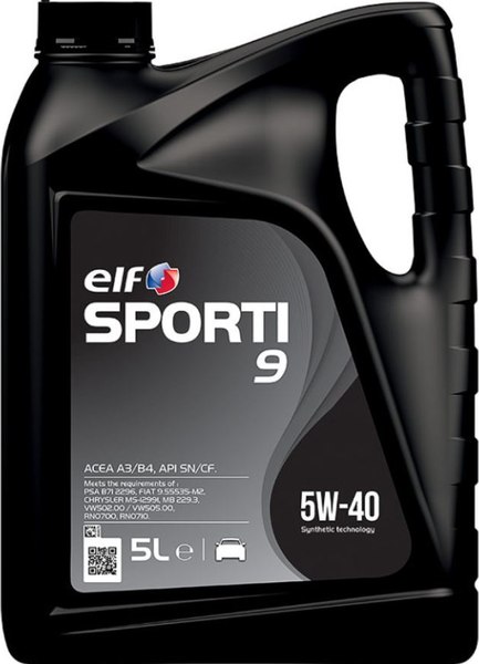Изображение товара Моторное масло Elf Sporti 9 5W40 / 214252 (5л)