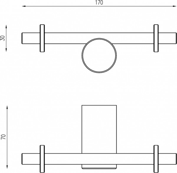 Изображение товара Крючок для ванной Abber Osten 316 AA1852BGG (брашированная оружейная сталь)