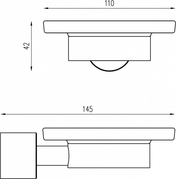 Изображение товара Мыльница Abber Osten 316 AA185A8BGG (брашированная оружейная сталь)