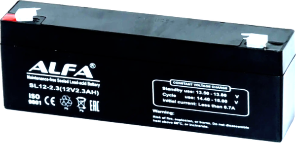 Изображение товара Аккумуляторная батарея ALFA battery 12V-2.3Ah F1 / SL12-2.3