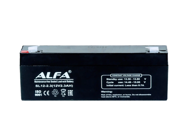 Изображение товара Аккумуляторная батарея ALFA battery 12V-2.3Ah F1 / SL12-2.3