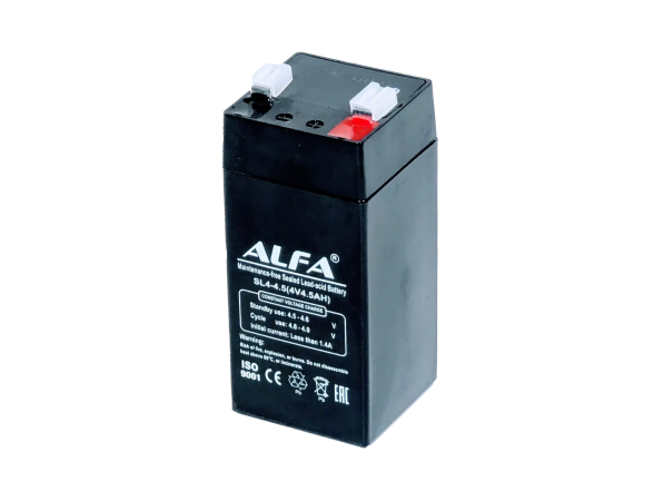 Изображение товара Аккумуляторная батарея ALFA battery 4V-4.5Ah F1 / SL4-4.5