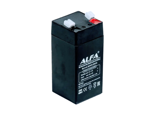 Изображение товара Аккумуляторная батарея ALFA battery 4V-4.5Ah F1 / SL4-4.5