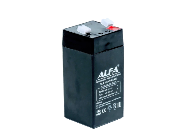 Изображение товара Аккумуляторная батарея ALFA battery 4V-4.5Ah F1 / SL4-4.5