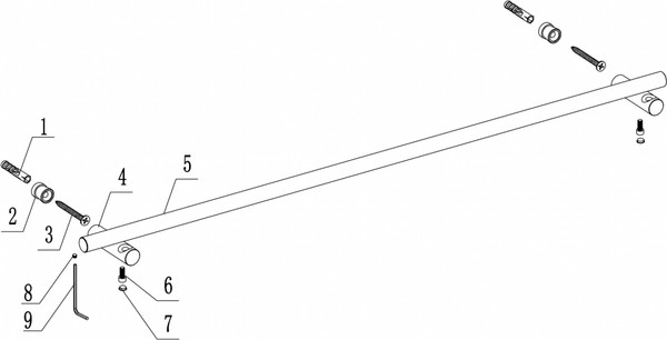 Изображение товара Держатель для полотенца Abber Osten 316 AA1857BGG (брашированная оружейная сталь)