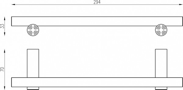 Изображение товара Держатель для полотенца Abber Osten 316 AA1853BST (брашированная сталь)