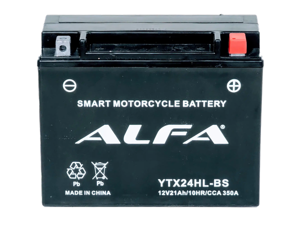 Изображение товара Мотоаккумулятор ALFA battery AGM YTX24HL-BS / EB24-3-1 (21 А/ч)