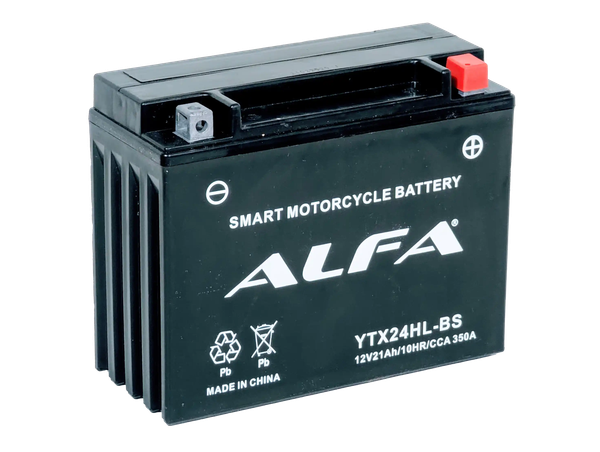 Изображение товара Мотоаккумулятор ALFA battery AGM YTX24HL-BS / EB24-3-1 (21 А/ч)
