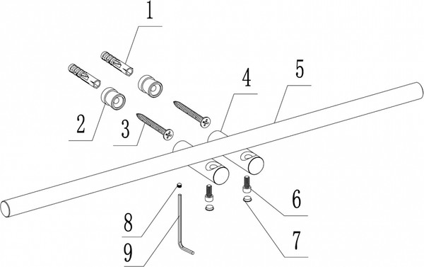 Изображение товара Держатель для полотенца Abber Osten 316 AA1855BST (брашированная сталь)