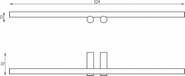 Изображение товара Держатель для полотенца Abber Osten 316 AA1855BST (брашированная сталь)