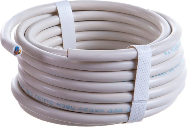 Изображение товара Провод силовой Rexant 01-8046-5 (5м, белый)