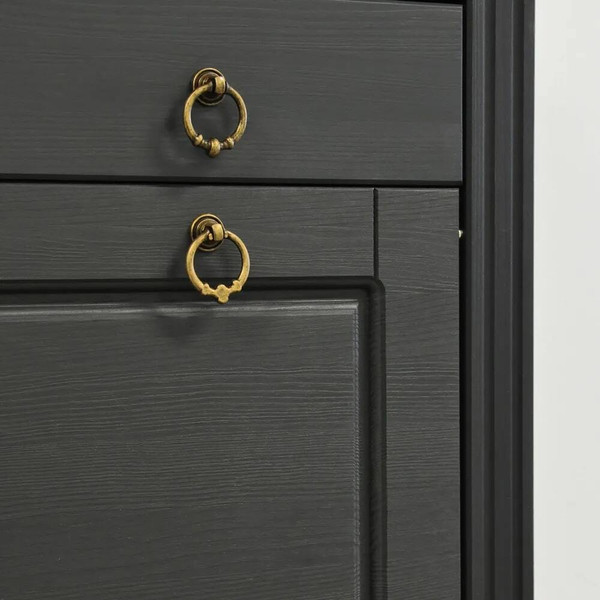 Изображение товара Тумба для обуви Dipriz Неаполь 3 дв.,1 ящ. / Д.15032.1 (серый/крышка антик)