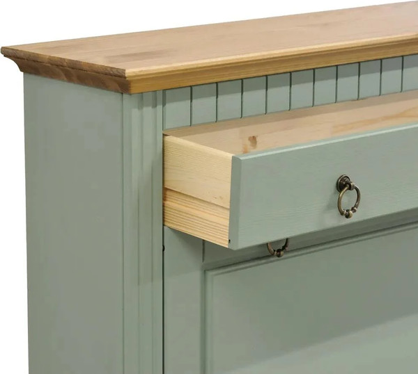 Изображение товара Тумба для обуви Dipriz Неаполь 4 дв.,1 ящ. / Д.15033.2 (крышка антик)