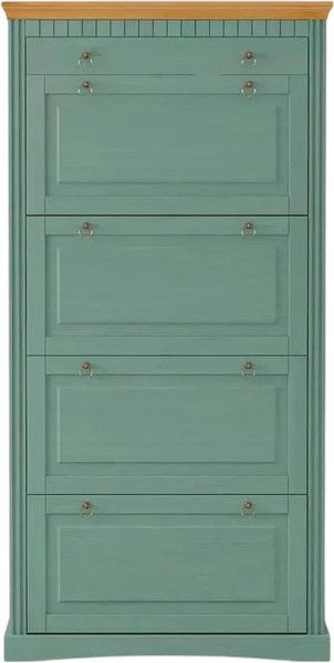 Изображение товара Тумба для обуви Dipriz Неаполь 4 дв.,1 ящ. / Д.15033.2 (крышка антик)