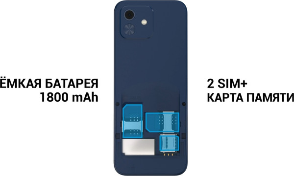 Изображение товара Мобильный телефон Maxvi K28 (синий)