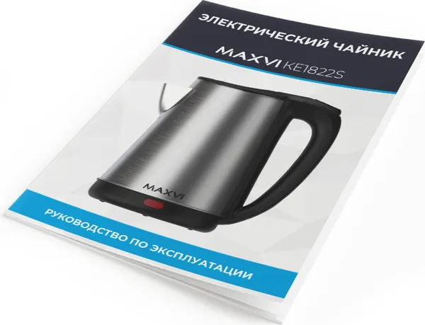 Изображение товара Электрочайник Maxvi KE1822S (серебристый/черный)