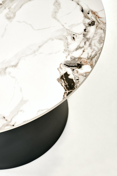 Изображение товара Комплект журнальных столиков Halmar Magneta (белый мрамор/черный)