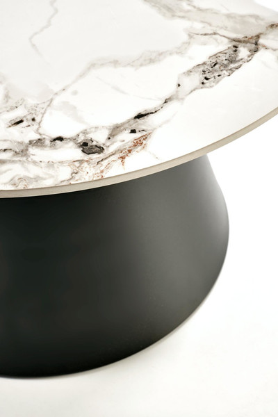 Изображение товара Комплект журнальных столиков Halmar Magneta (белый мрамор/черный)