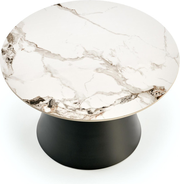 Изображение товара Комплект журнальных столиков Halmar Magneta (белый мрамор/черный)