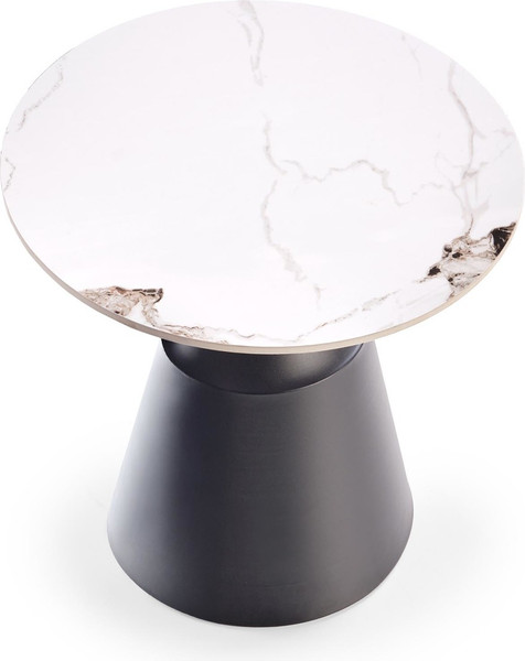 Изображение товара Комплект журнальных столиков Halmar Magneta (белый мрамор/черный)
