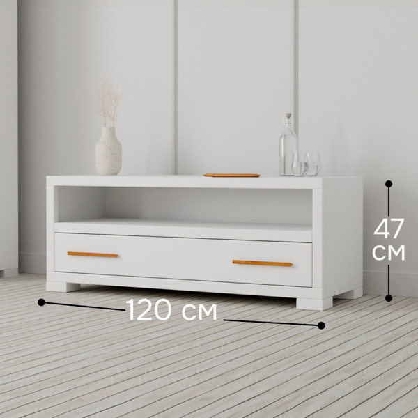 Изображение товара Тумба Dipriz Мэдисон 1 ящ. / Д.5135.1 (белый)