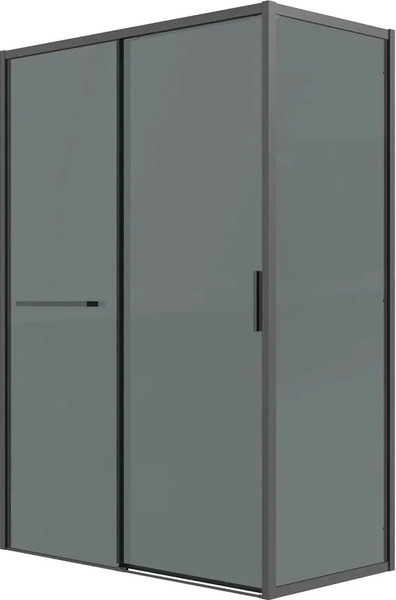Изображение товара Душевая стенка Grossman Style  100х195 / 200.K33.05.100.21.10 (черный матовый/стекло тонированное)
