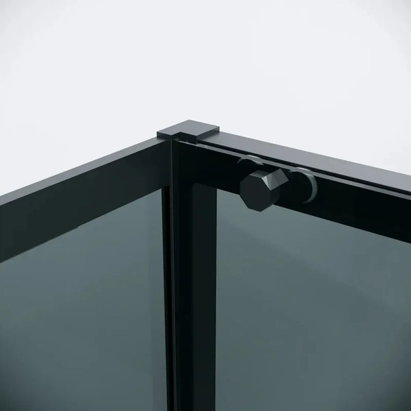 Изображение товара Душевая стенка Grossman Style  100х195 / 200.K33.05.100.21.10 (черный матовый/стекло тонированное)