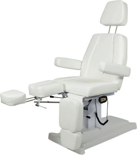 Изображение товара Косметологическое кресло Элеганс Сириус-08 (белый, регулировка высоты с помощью электромотора)