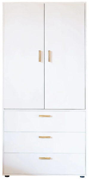 Изображение товара Шкаф Dipriz Моби 2 дв + 3 ящ. / Д.70065.1 (белый)