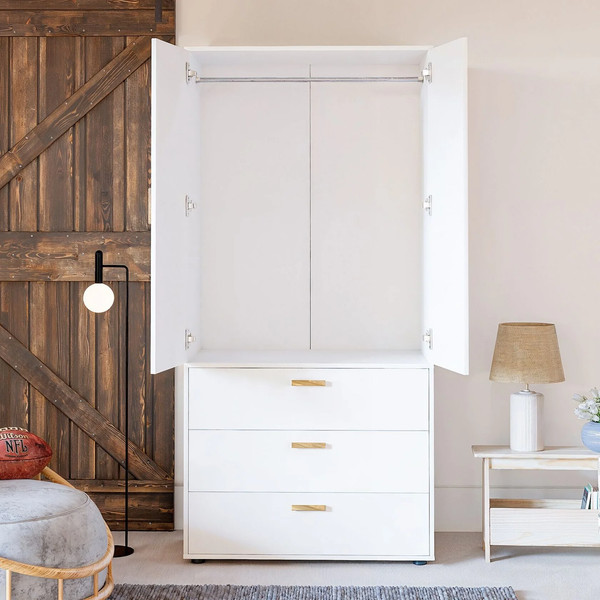 Изображение товара Шкаф Dipriz Моби 2 дв + 3 ящ. / Д.70065.1 (белый)