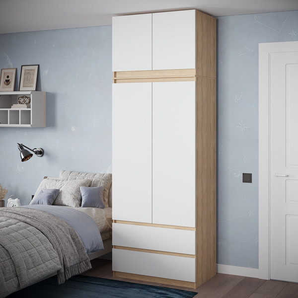 Изображение товара Шкаф Soma ШК-2 80-235 (дуб сонома/белый)