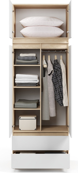 Изображение товара Шкаф Soma ШК-2 80-235 (дуб сонома/белый)