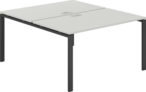 Изображение товара Комплект письменных столов Norden 140х163.8х75 / SG.248.SH.63.AN (антрацит/серый бархат)